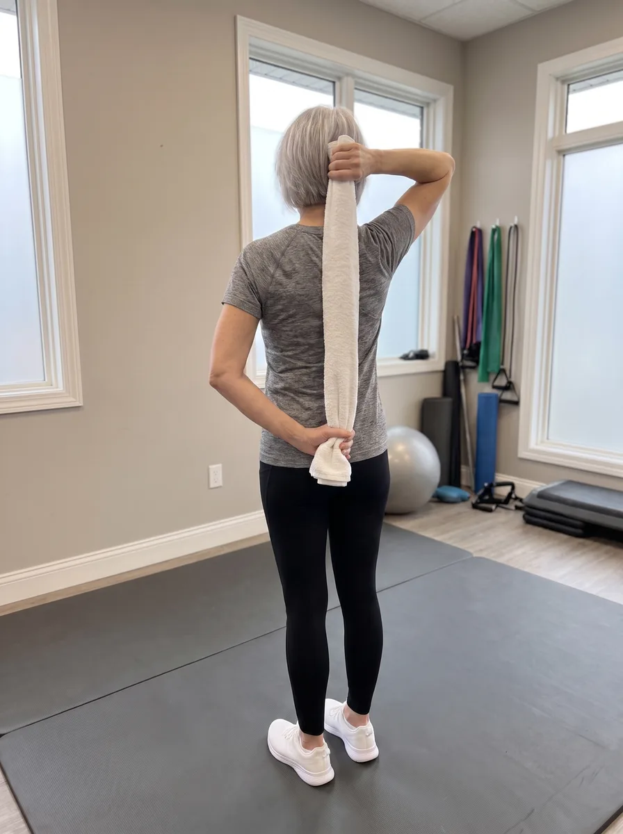 Behind-Back Towel Stretch