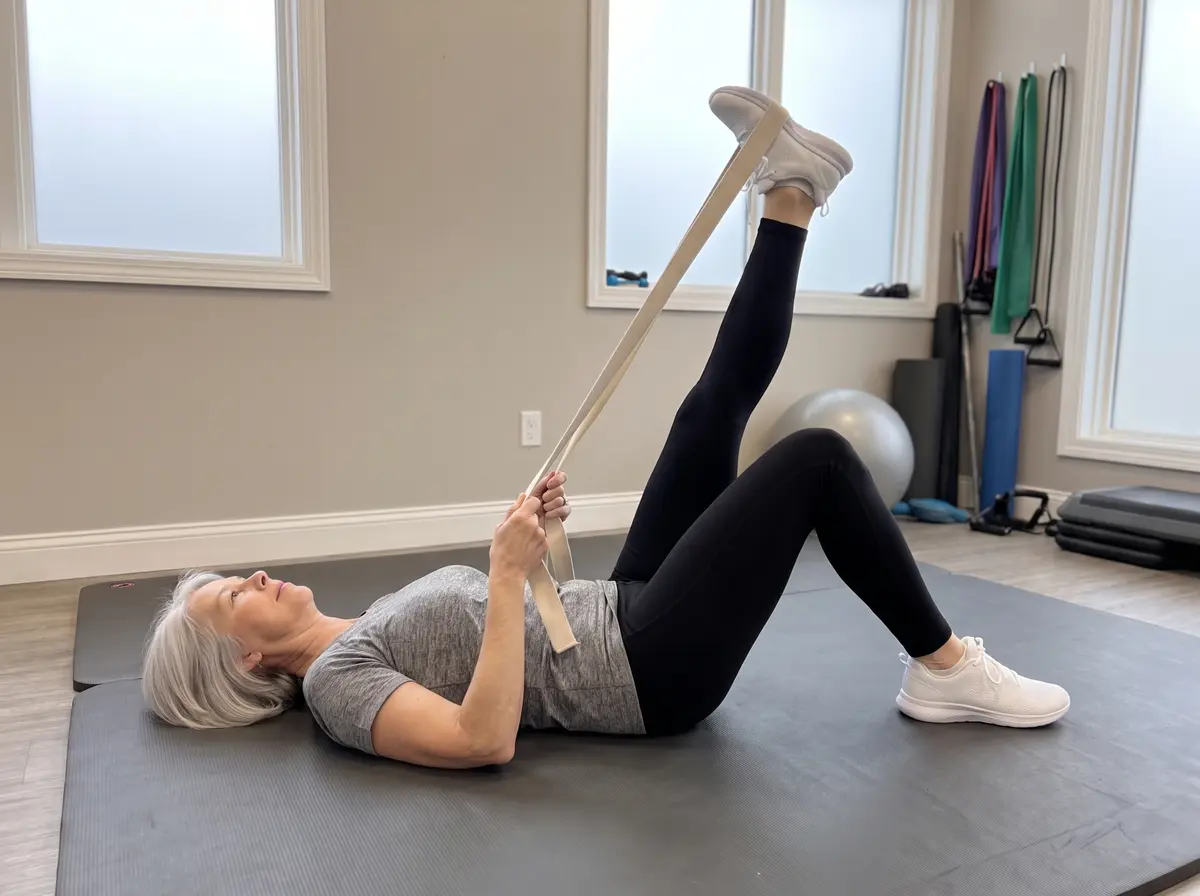 Hamstring Stretch with Strap