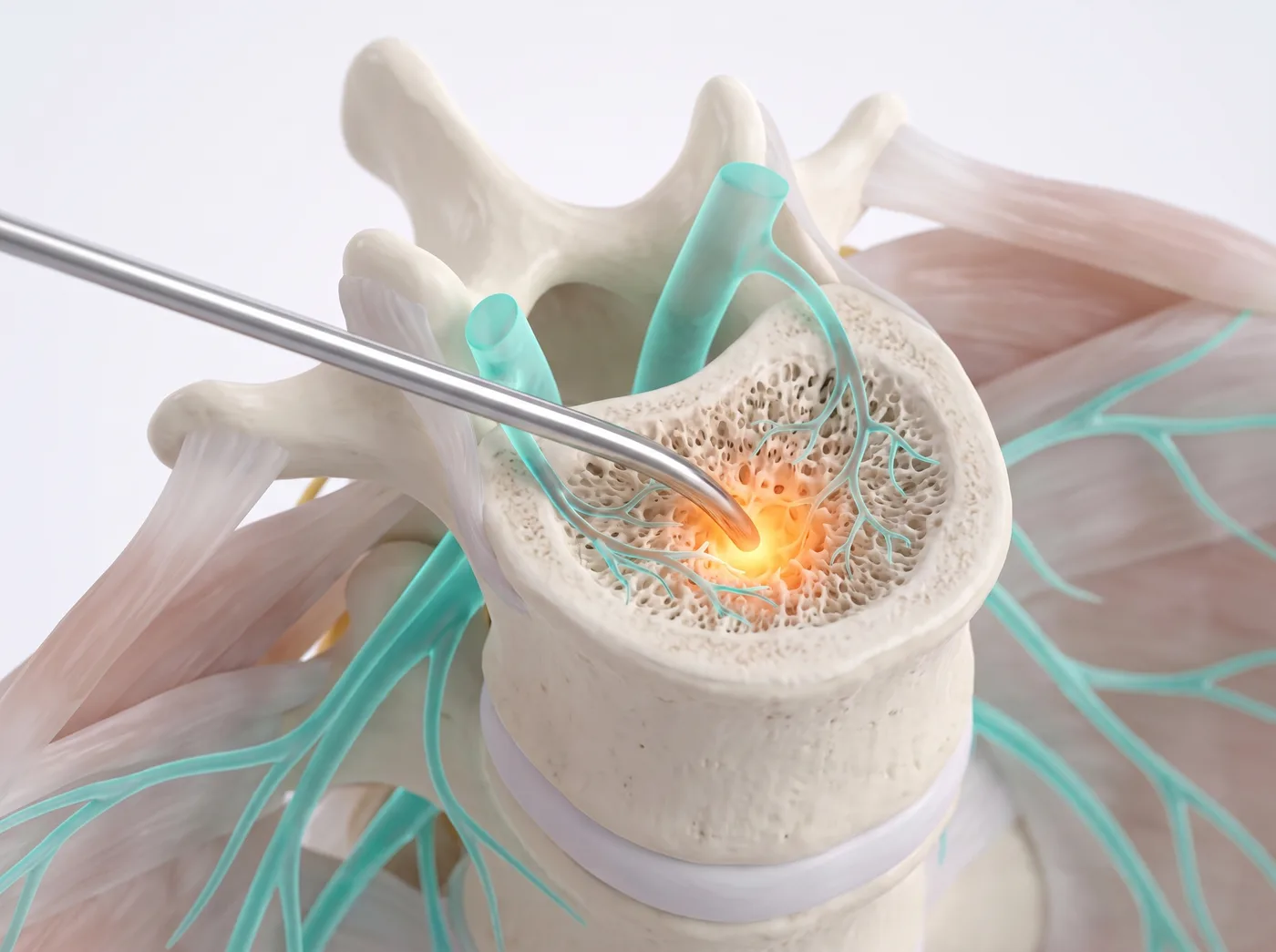 The ablation — medical illustration
