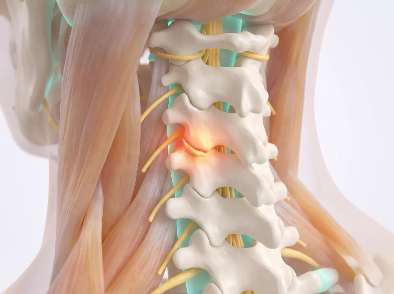 The pain source — medical illustration