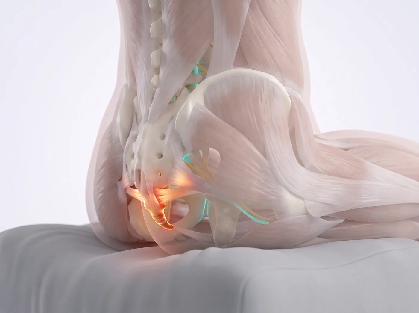 Coccydynia (Tailbone Pain) illustration