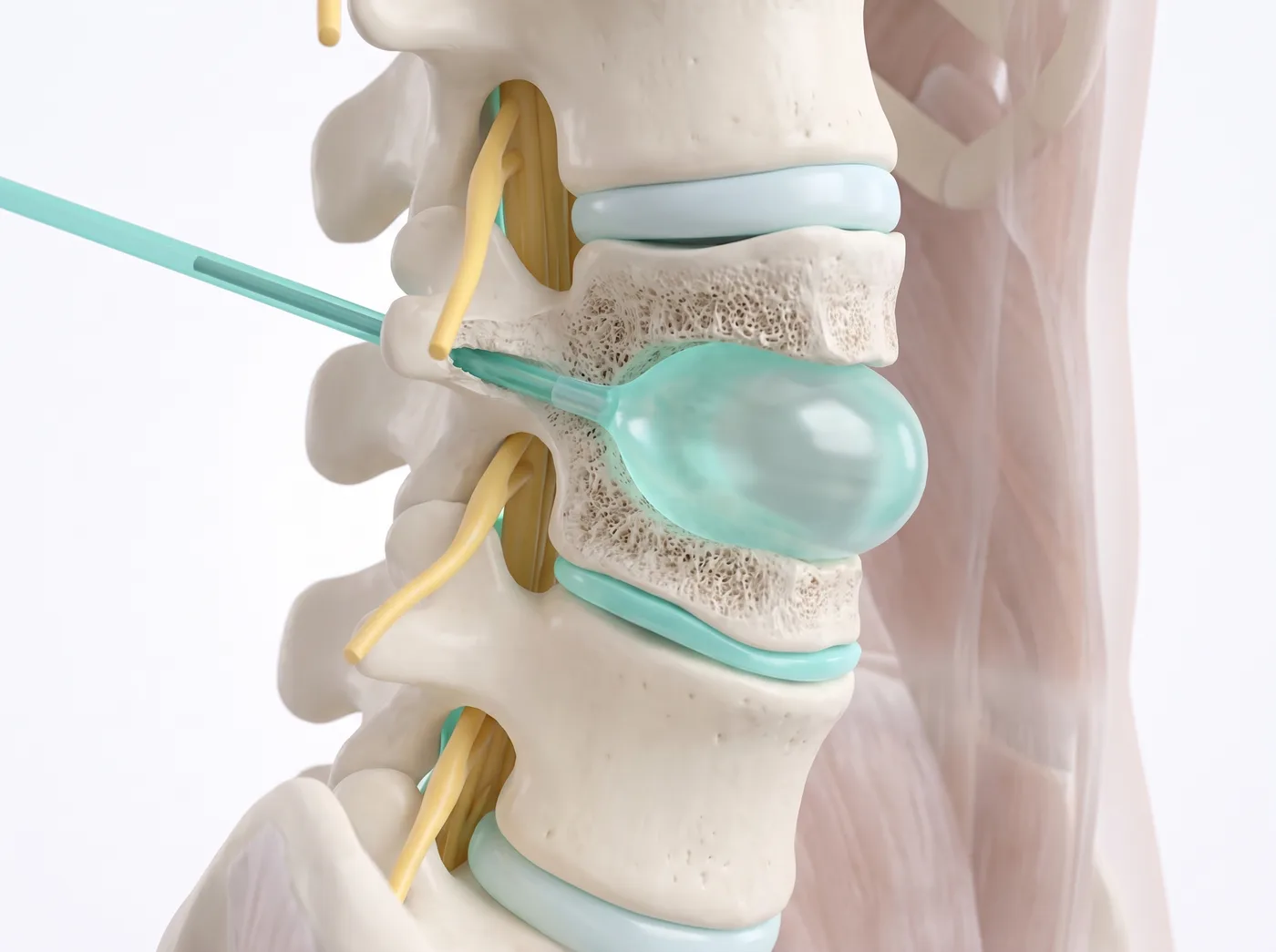 The balloon — medical illustration